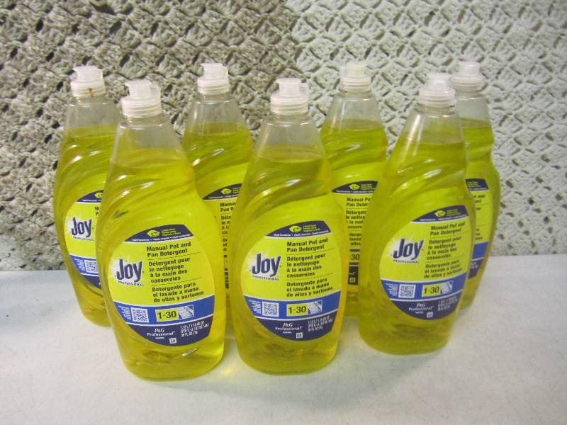lot 212 image: 7 Bottles of Joy Manual Pot and Pan...