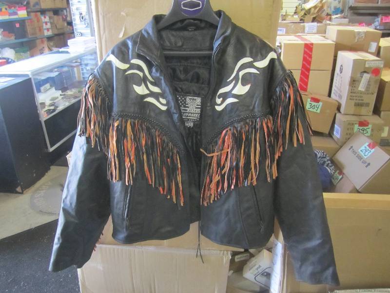 lot 222 image: Bikers Dream Apparel Fringed Leathe...