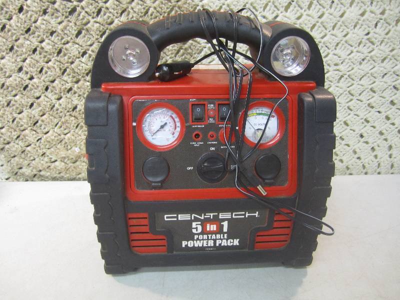 lot 224 image: Cen-Tech 5 in 1 Portable Power Pack...