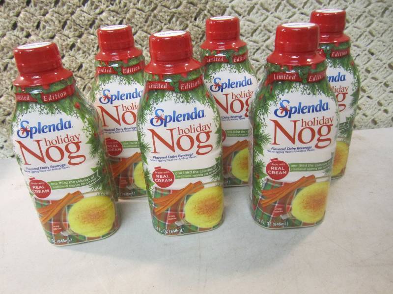 lot 234 image: 6 Bottles of Splenda Holiday Nog Be...