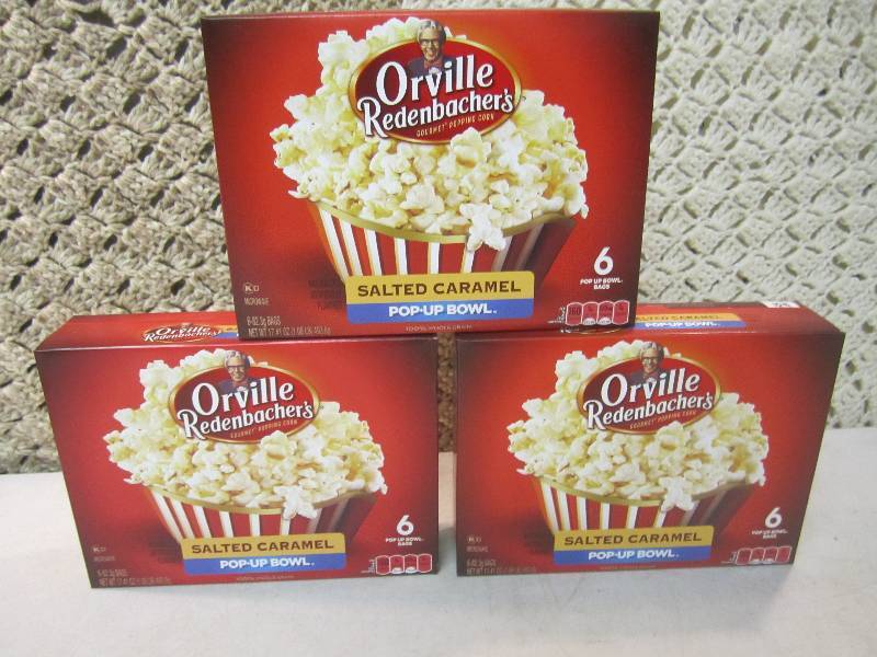 lot 240 image: 3 Boxes of Orville Redenbachers Sal...