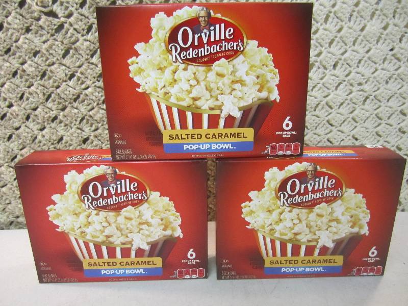 lot 241 image: 3 Boxes of Orville Redenbachers Sal...