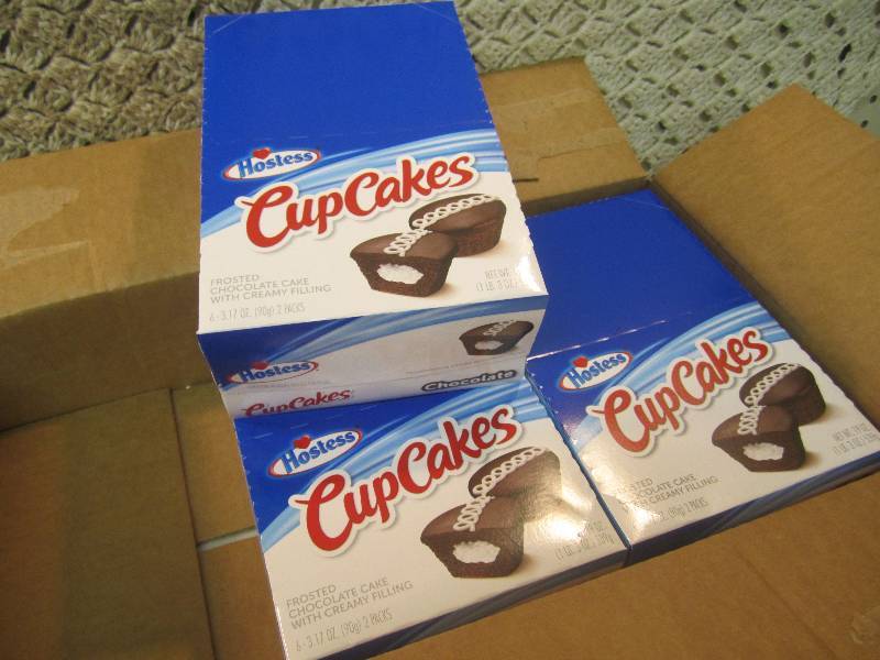 lot 242 image: Case of Hostess Cup Cakes 3 inner b...