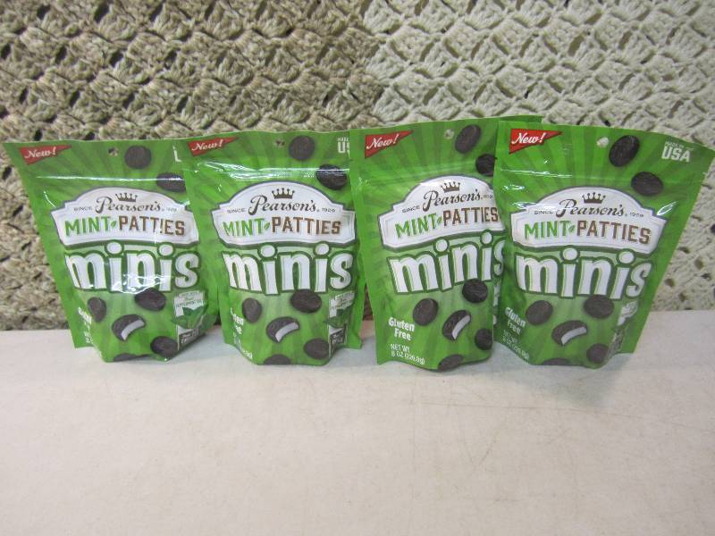 lot 257 image: 4 Bags of Pearsons Mint Patties Min...