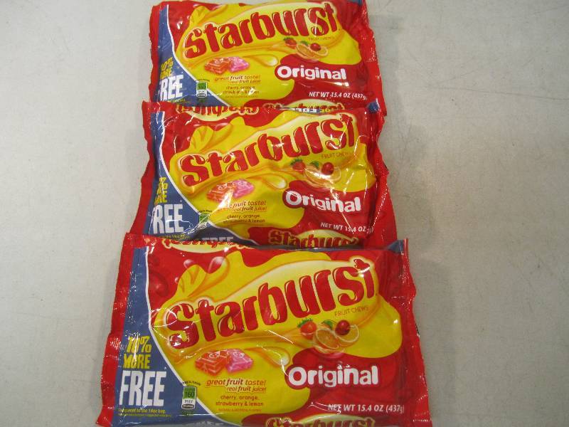 lot 261 image: 3 Bags of Starburst Original Candy ...