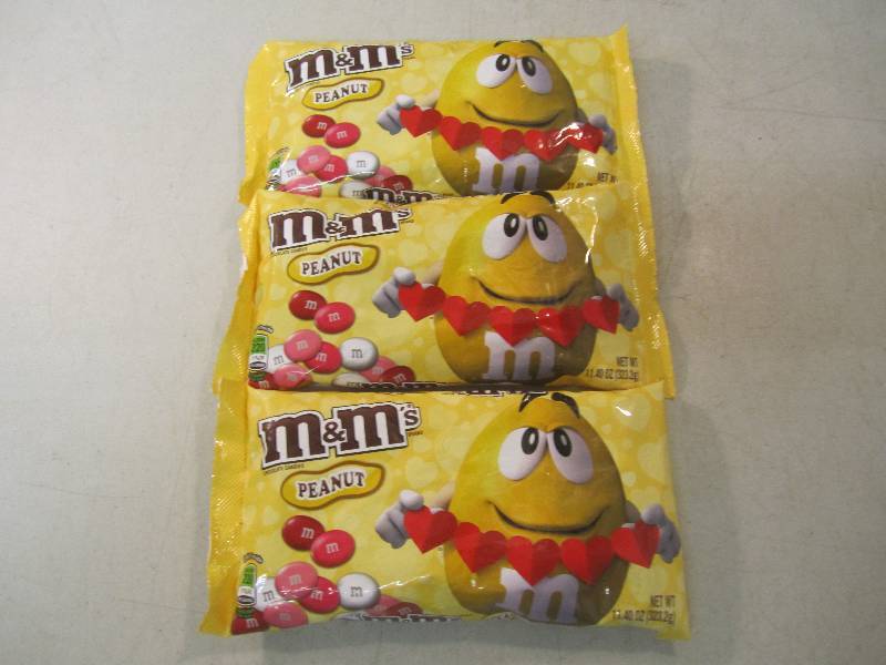 lot 263 image: 3 Bags of Peanut M&Ms Best by Sep ...