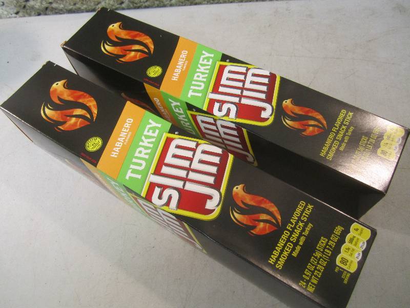 lot 277 image: 2 Box of 24 each Slim Jim Snack Sti...