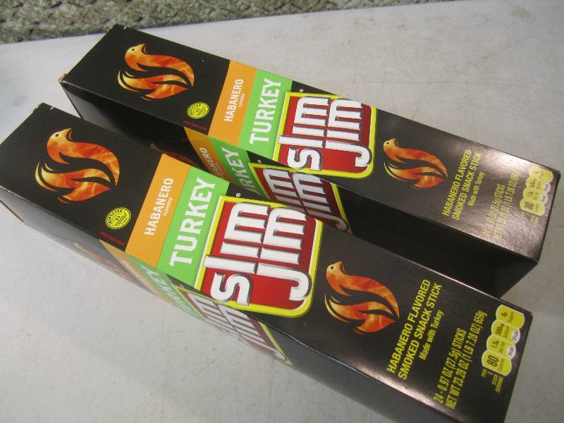 lot 278 image: 2 Box of 24 each Slim Jim Snack Sti...