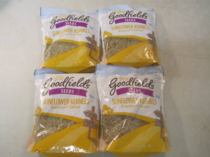 lot 288 image: 4 Bags of Roasted and Salted Sunflo...