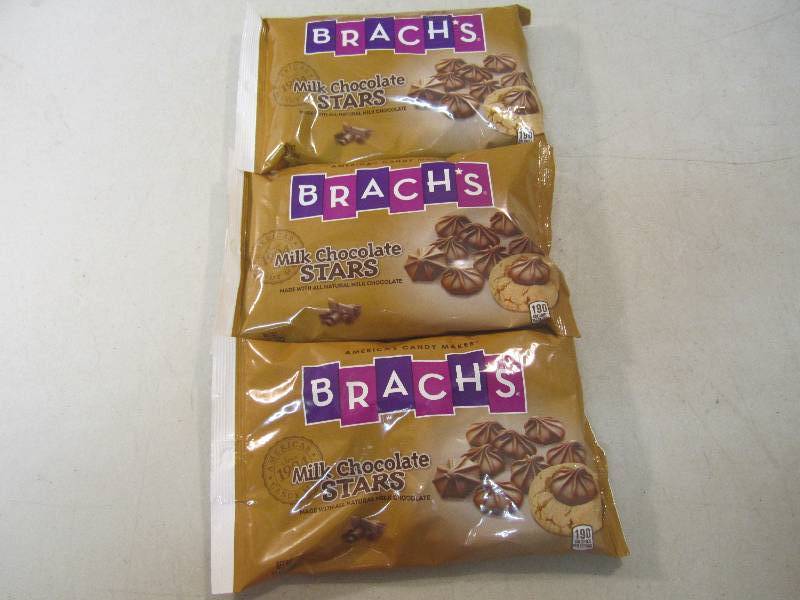 lot 291 image: 3 Bags of Brachs Milk Chocolate Sta...