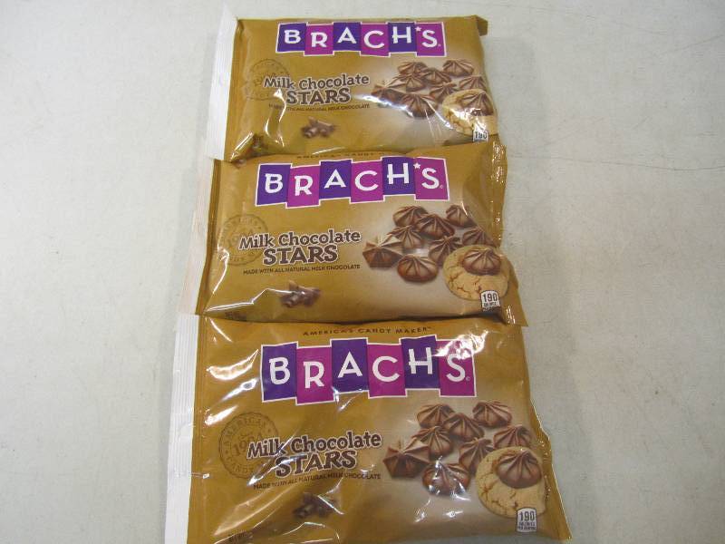 lot 292 image: 3 Bags of Brachs Milk Chocolate Sta...