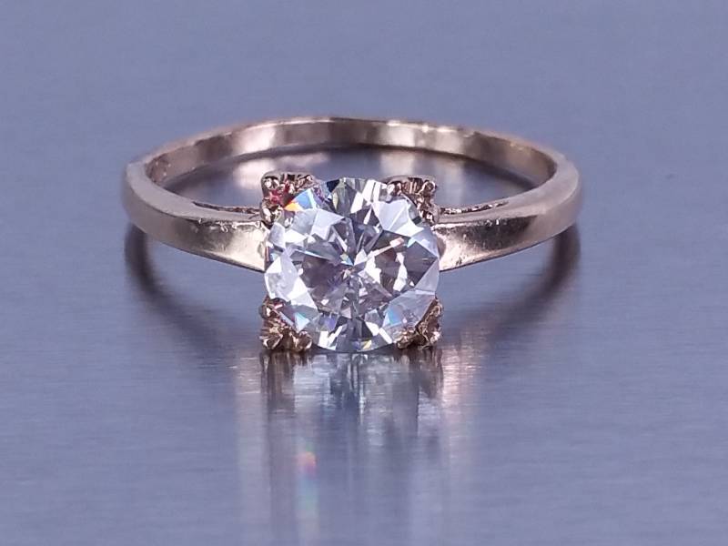 moissanite estate rings