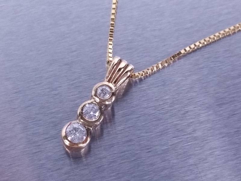 past present future diamond necklace