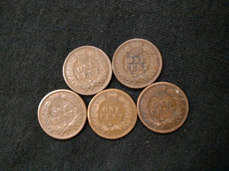 1888, 98, 1903, 06, & 07 Indian Hea...