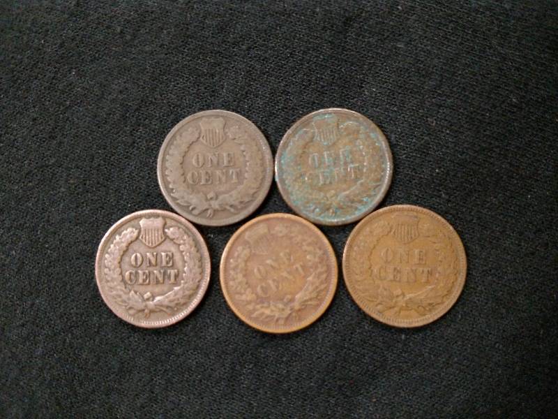 1889, 97, 1905, 06, & 07 Indian Hea...