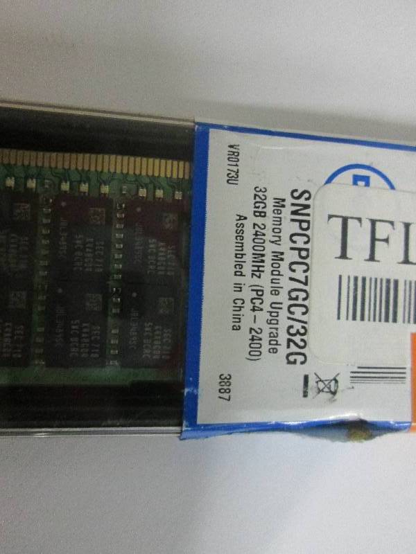 lot 7 image: dell 32gb module memory upgrade ...