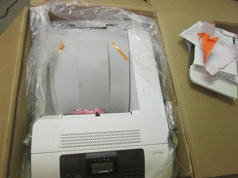 lot 33 image: SPC 435dn printer damaged ...