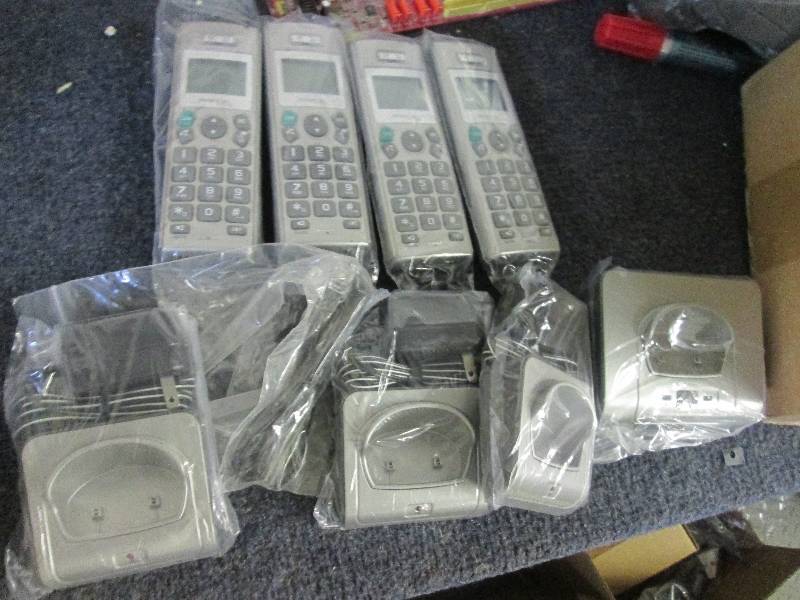 lot 36 image: american 4 cordless phone...