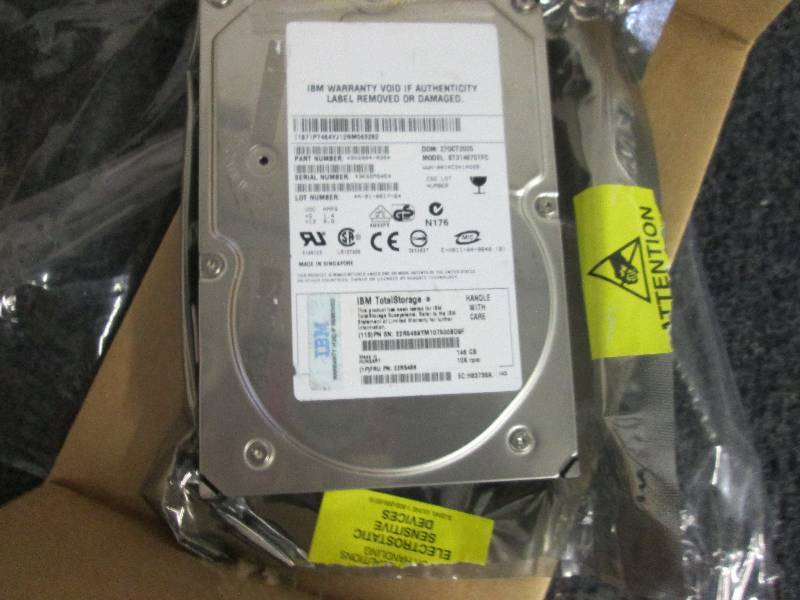 lot 38 image: IBM 146GB HD...
