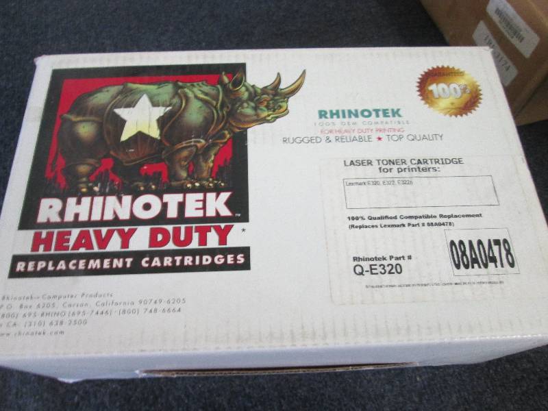 lot 51 image: rhino heavy duty printer cartridge...