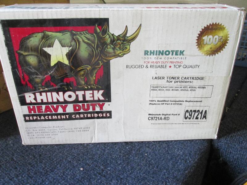 lot 57 image: rhino heavy duty printer cartridge...