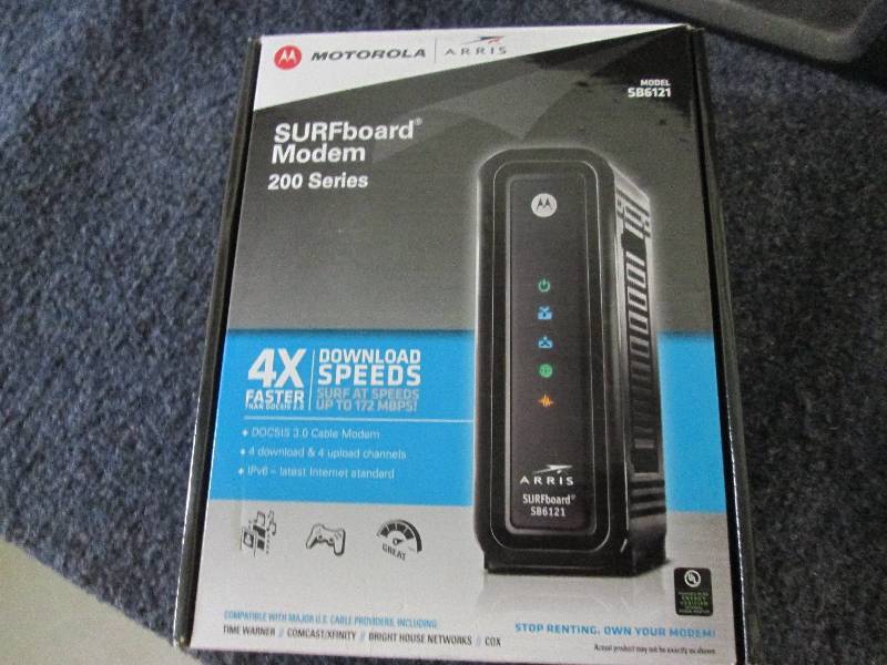 lot 72 image: motorola surfboard modem...