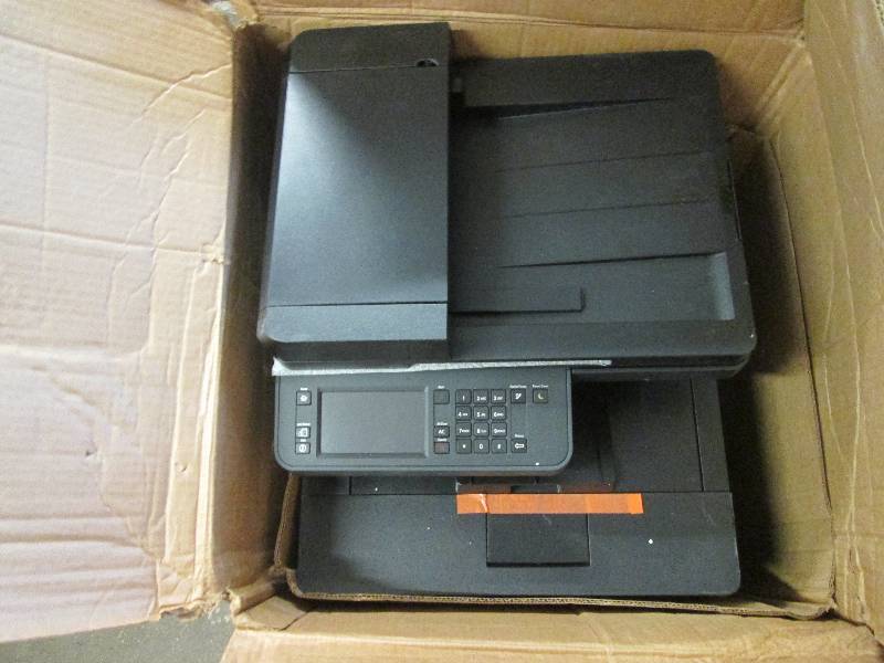 lot 83 image: dell printer 7635 powers on...