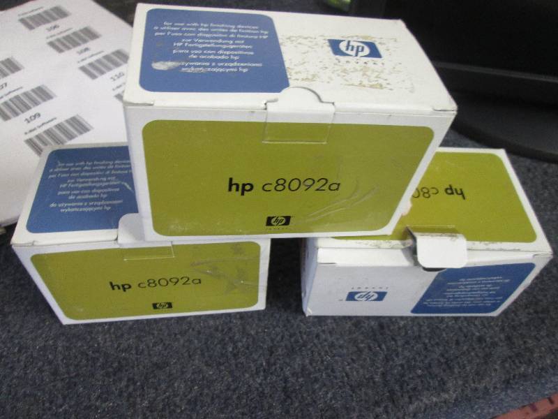lot 108 image: lot of 3 hp cartridge...