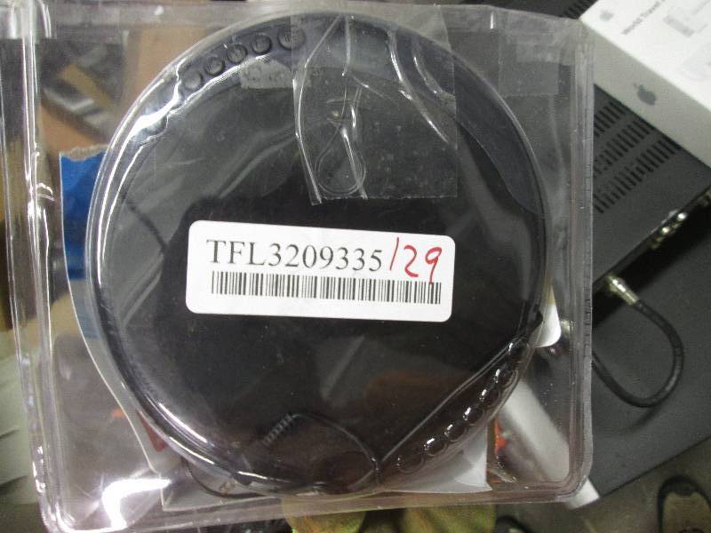 lot 129 image: retro cd player with headset...