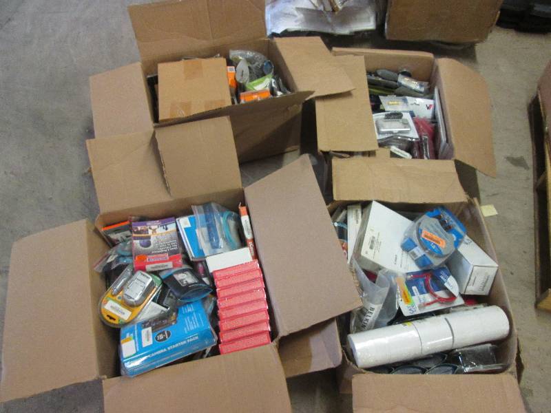 lot 196 image: lot of 4 boxes of misc itesm (see p...