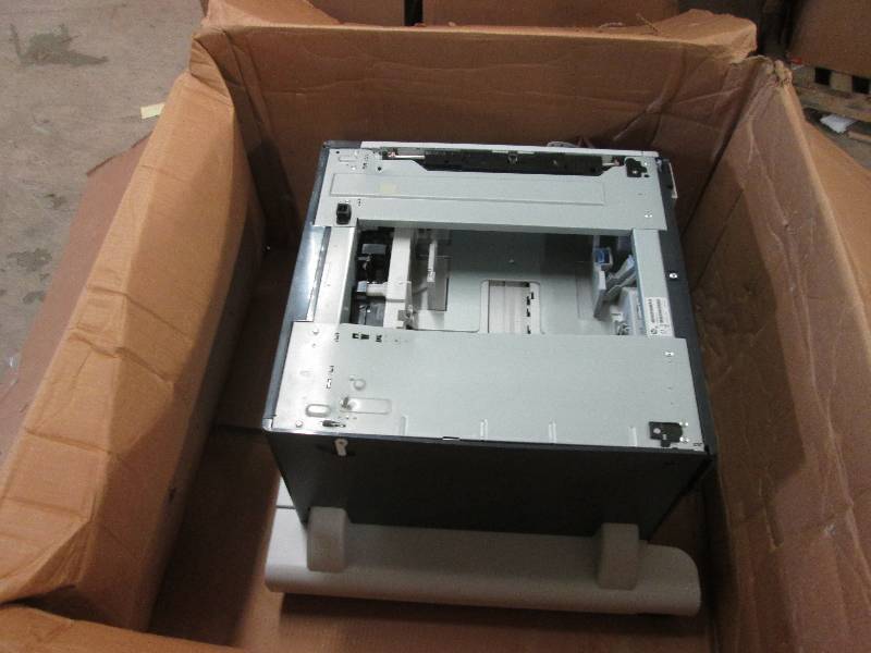lot 199 image: HP printer base C725A on wheels new...