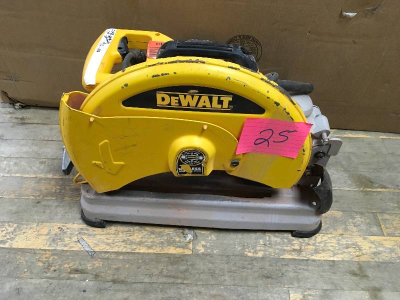 lot 25 image: Dewalt 15 Amp 14 in. Cut-Off Saw
