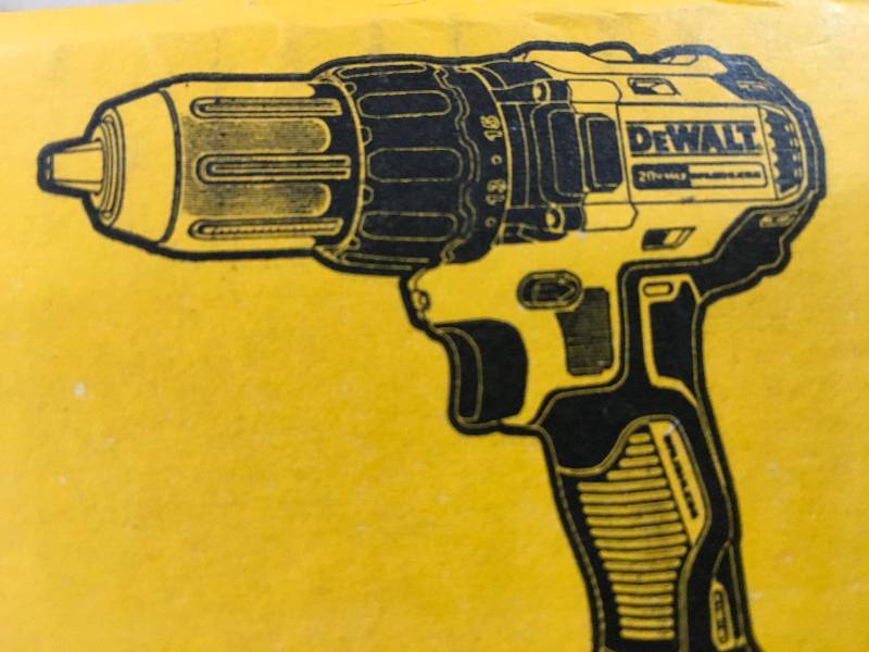 lot 32 image: Dewalt 20-Volt MAX Lithium-Ion Cordless Brushless Compact Drill Driver with (1) Batteries 1.3Ah, Charger and Bag