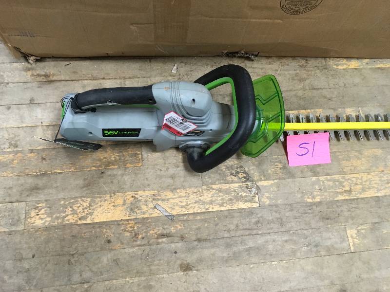 lot 51 image: Ego 56V Lithium-ion Cordless 24 in. Brushless Hedge Trimmer