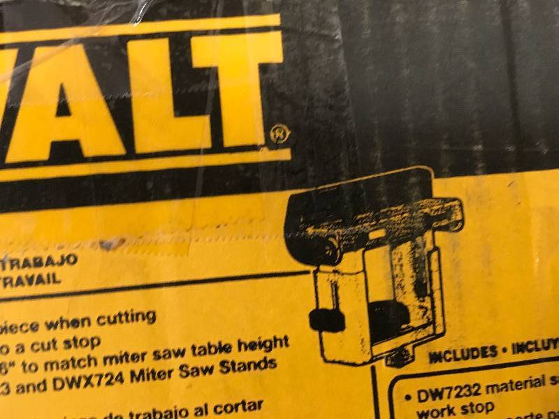 lot 65 image: Dewalt Miter Saw Workstation Material Support and Length Stop