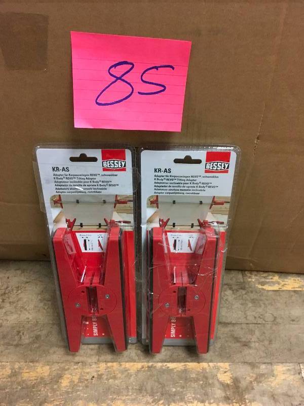 lot 85 image: Bessey K-Body REVO Jaw Adapter (2-Piece per Pack)