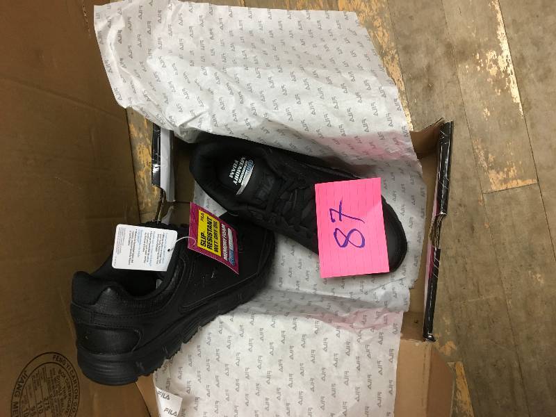 lot 87 image: Fila Memory Fresh Start SR Work Shoes - Womens Size 8, Black