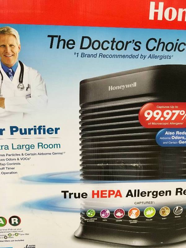 lot 96 image: Honeywell True HEPA 465 sq. ft. Air PurifierAllergen Remover