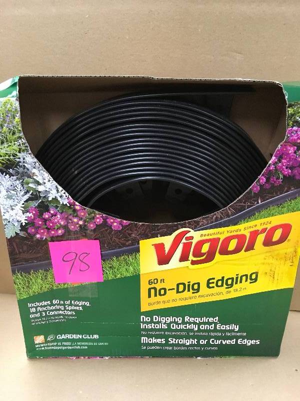 lot 98 image: Vigor 60 ft. No-Dig Landscape Edging Kit