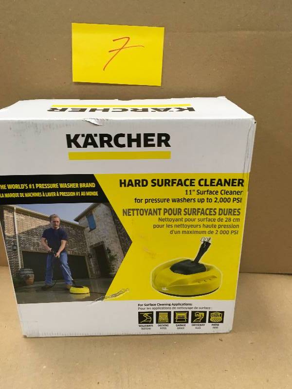 lot 7 image: Karcher 2000 PSI 11 in. Surface Cleaner for Electric Pressure Washers