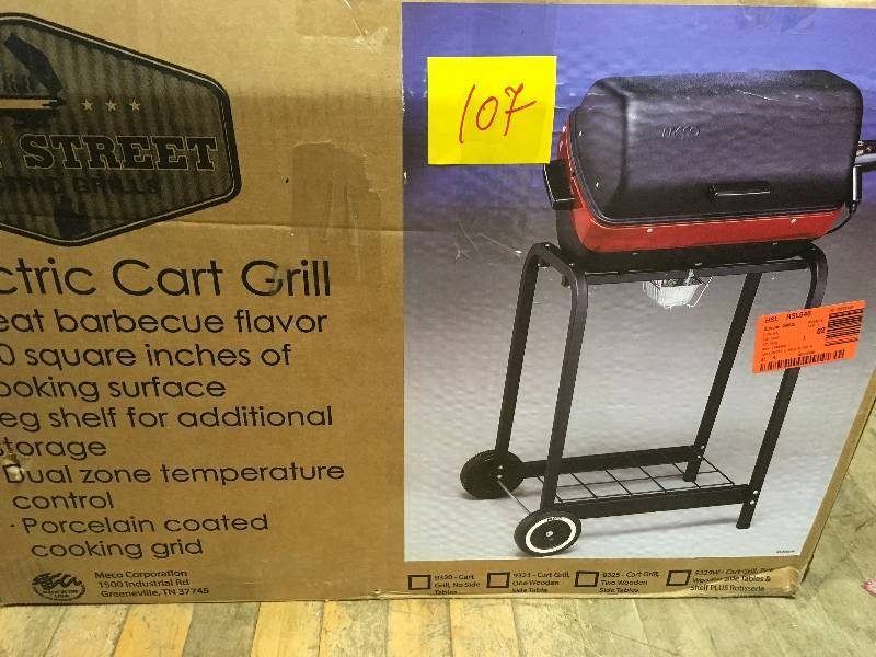 lot 107 image: Easy Street Electric Cart Grill in Black