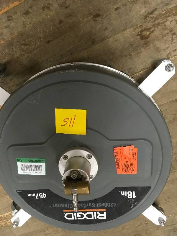 lot 115 image: RIDGID Professional 18 in. 4200 PSI Quick Connect Surface Cleaner for Gas Pressure Washers