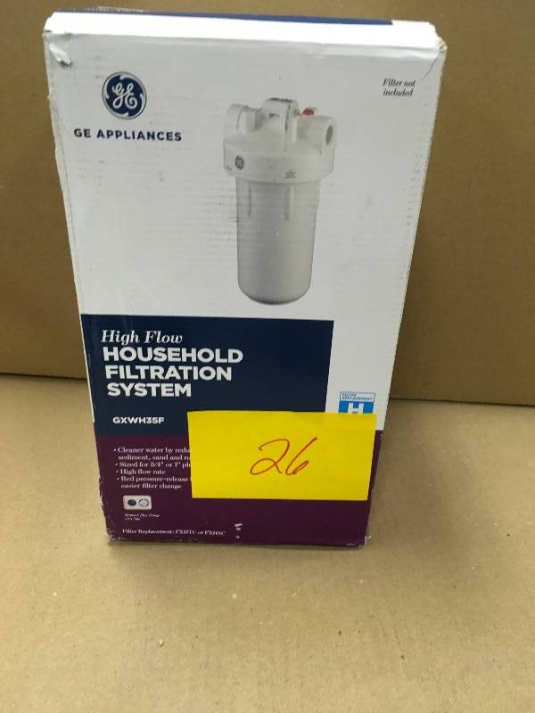 lot 26 image: GE Whole House Water Filtration System