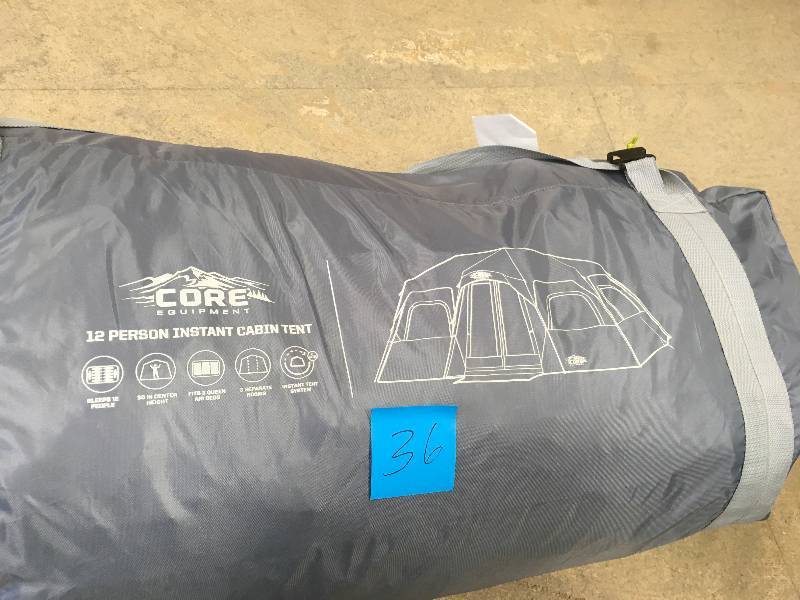 CORE 12 Person Instant Cabin Tent - 18 x 10