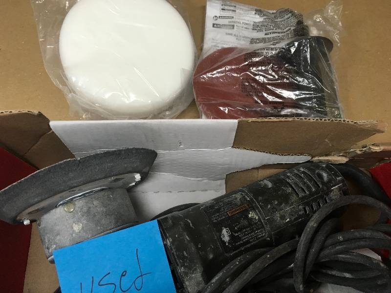 PORTER CABLE 4.5 Amp Corded 6 in. Variable Speed Random Orbital Sander with Polishing Pad  USED