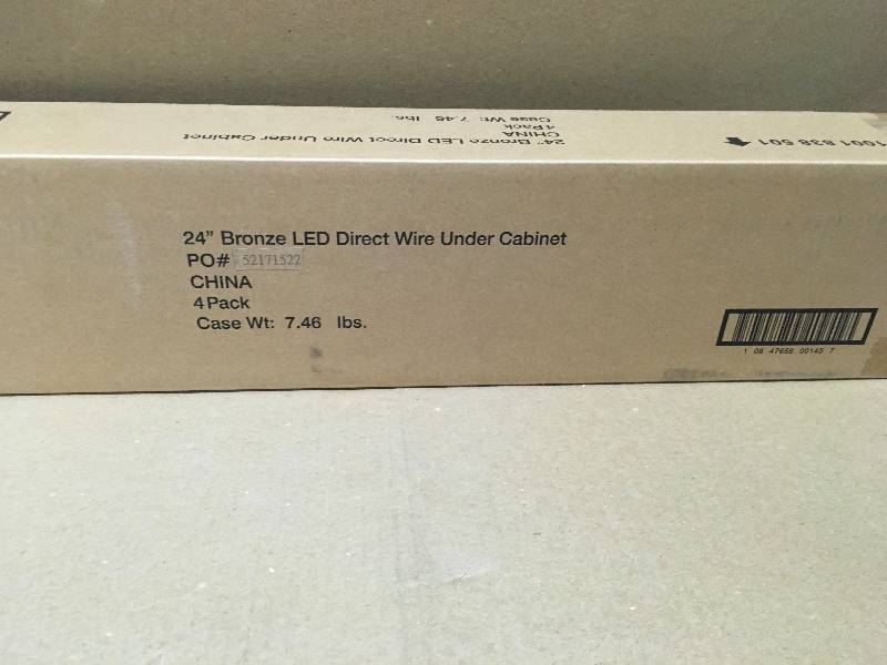 Commercial Electric 24 in. LED Bronze Direct Wire Under Cabinet Light