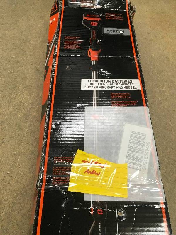 Black & Decker 13 in. 40-Volt MAX Lithium-Ion Cordless Brushless String Grass TrimmerEdger with 1.5 Ah Battery and Charger Included