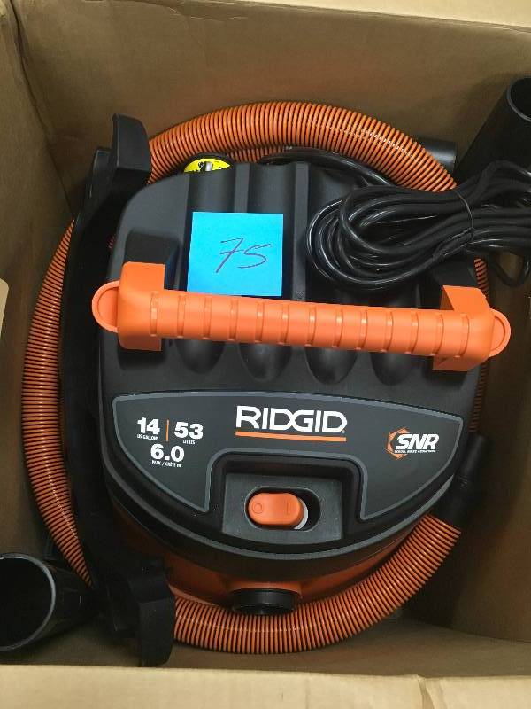 RIDGID 14 Gal. 6.0-Peak HP Wet Dry Vac with Auto Detail Kit
