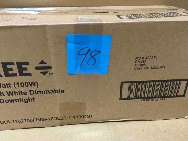 CREE 100W Equivalent 2700K Soft White Integrated LED Recessed Downlight LOT OF 4