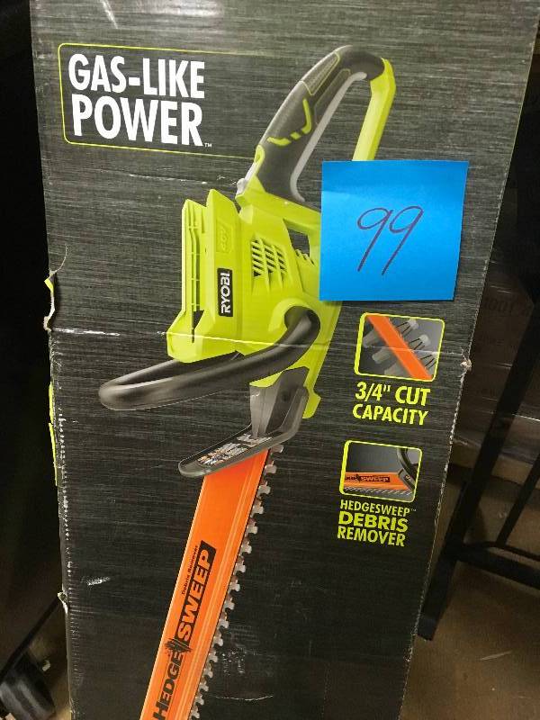 RYOBI 24 in. 40-Volt Lithium-Ion Cordless Hedge Trimmer - Battery and Charger Not Included